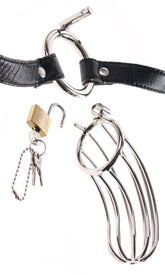 Fetish Fantasy Extreme Prisoner Steel Cock Cage Chastity Device Vibrators